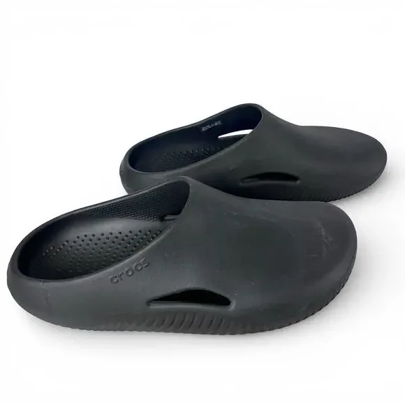 Crocs Mellow Recovery Clogs Black Comfort Slip On Work Shoes Mens 7 Womens 9 - Picture 6 of 12